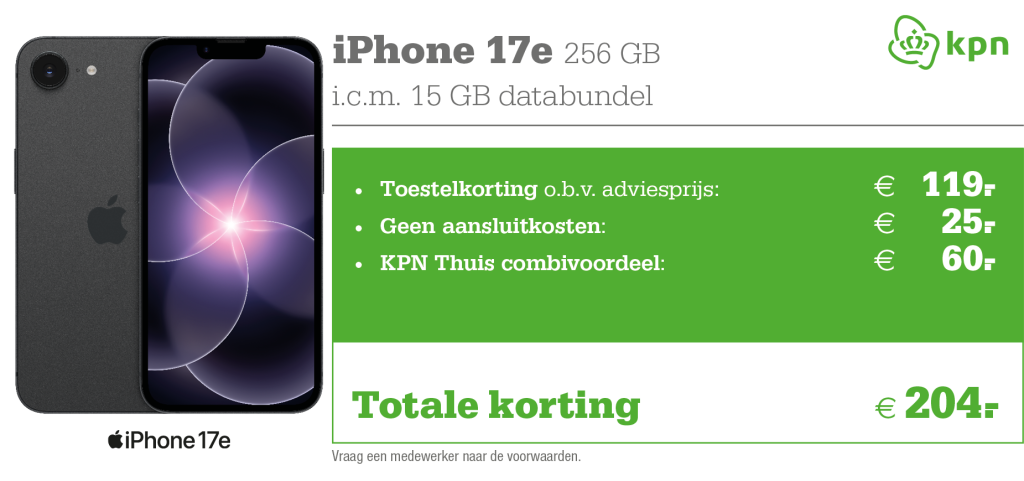 iPhone 17e aanbieding KPN
