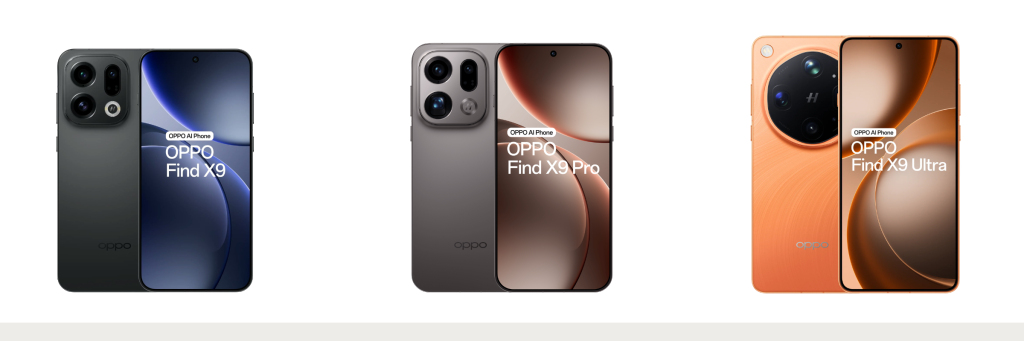 Oppo Find X9 serie (Find X9, Find X9 Pro en Find X9 Ultra)