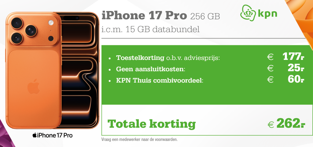 Apple iPhone 17 aanbieding KPN