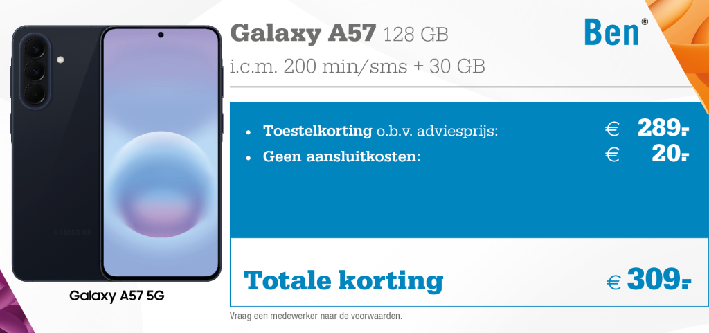 BEN icm Galaxy A57 aanbieding