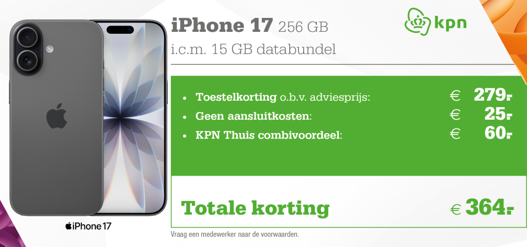 Apple iPhone 17 aanbieding KPN