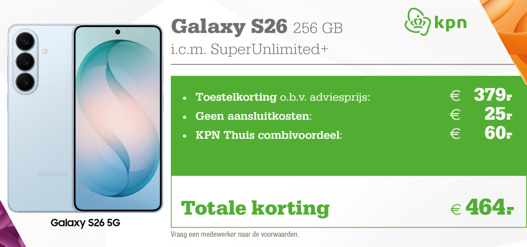 Samsung Galaxy S26 aanbieding KPN