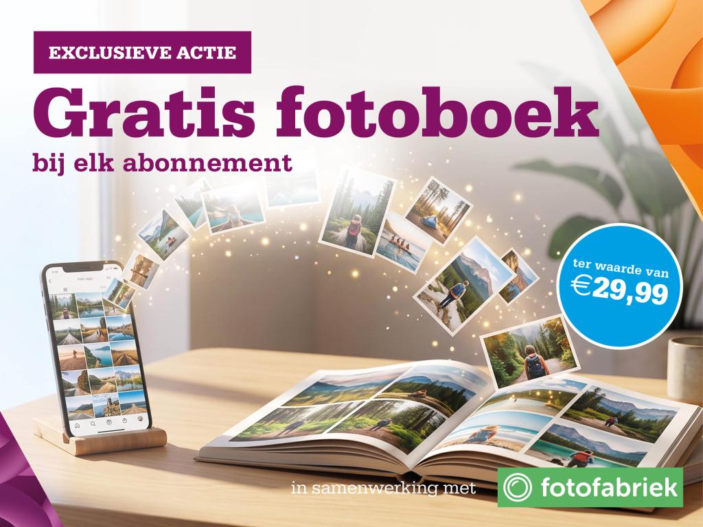 Gratis fotoboek bij elk abonnement