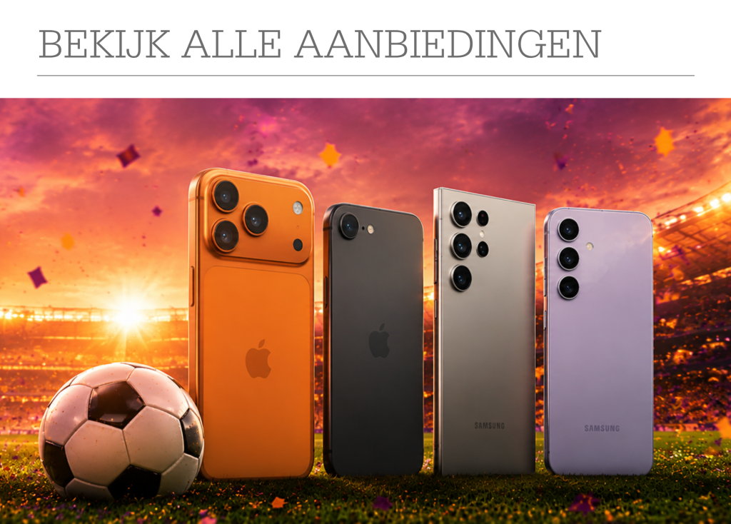 Alle acties van Odido, KPN, Vodafone, Ben, Youfone, Lebara, Ziggo en Budget Mobiel bij Telecombinatie Alle acties van Odido, KPN, Vodafone, Ben, Youfone, Lebara, Ziggo en Budget Mobiel bij Telecombinatie