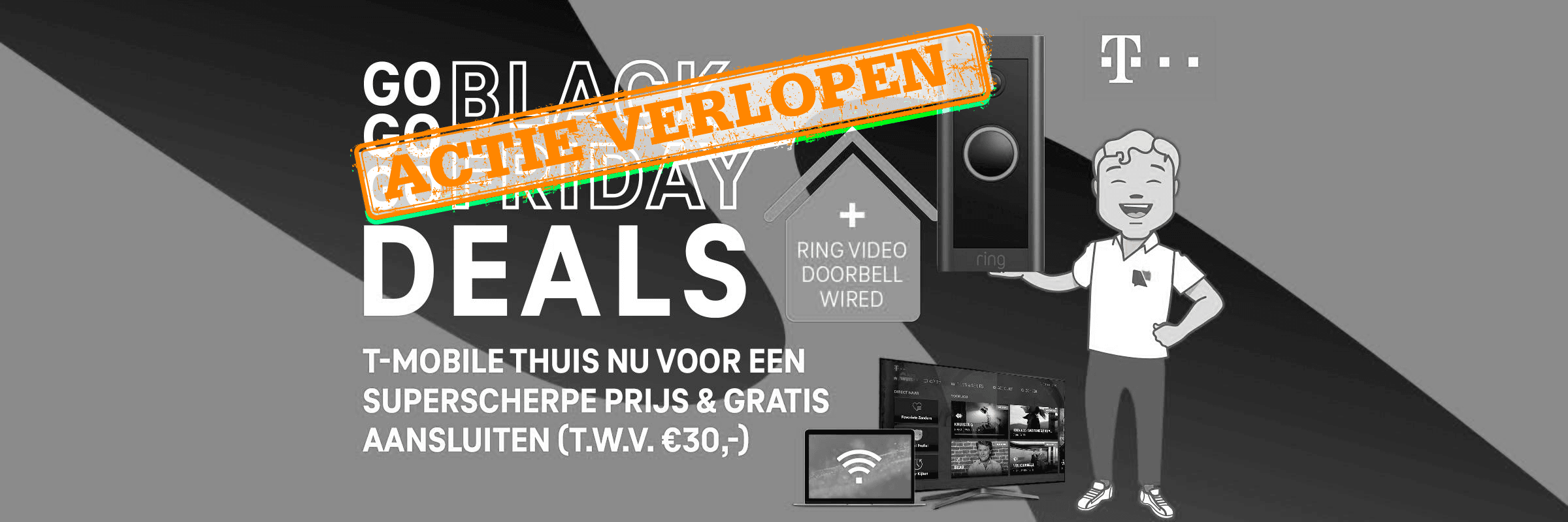 TMobile GOGOGO DEALS TMobile Thuis nu met gratis aansluiten