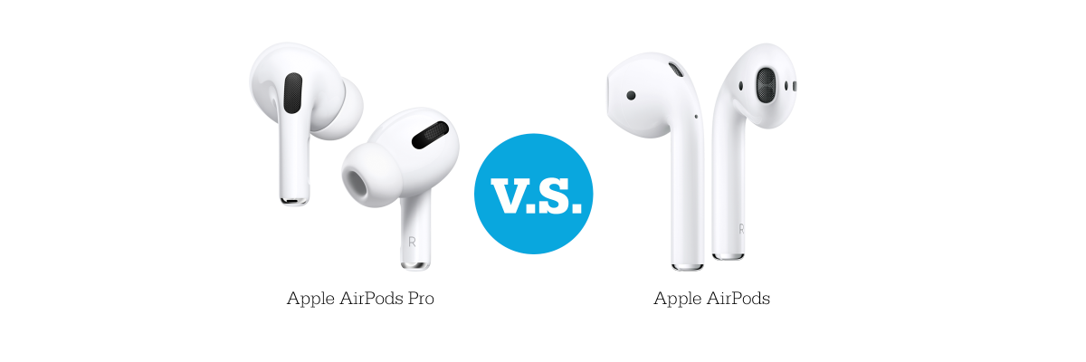Rechthoek heuvel het doel AirPods Pro versus AirPods; de belangrijkste verschillen | Telecombinatie